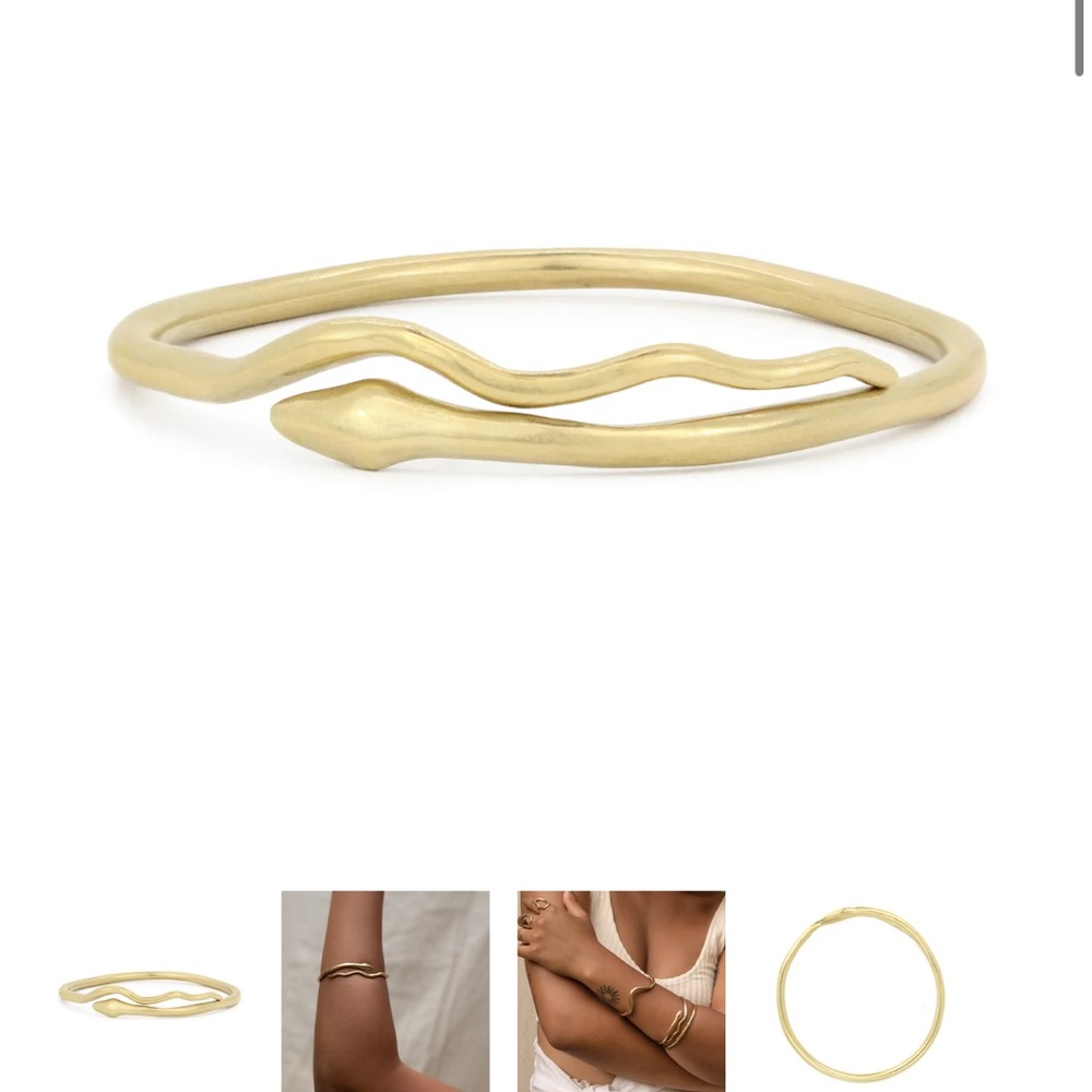 Amanda Hunt River Snake Bangle in Bronze